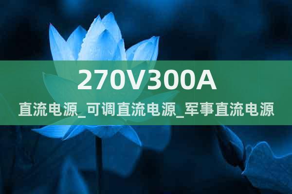 270V300A直流电源_可调直流电源_军事直流电源