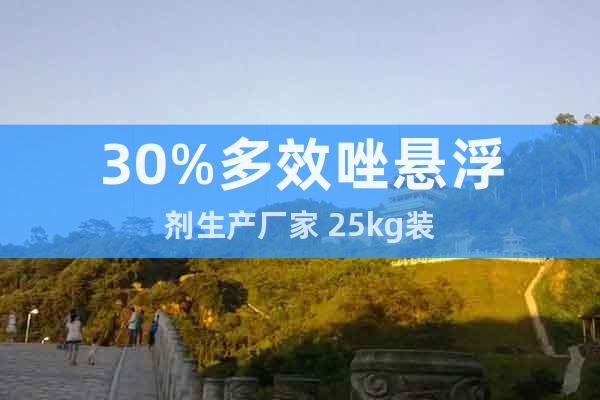 30%多效唑懸浮劑生產(chǎn)廠家 25kg裝
