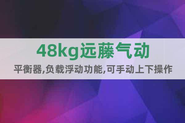 48kg遠藤氣動平衡器,負載浮動功能,可手動上下操作
