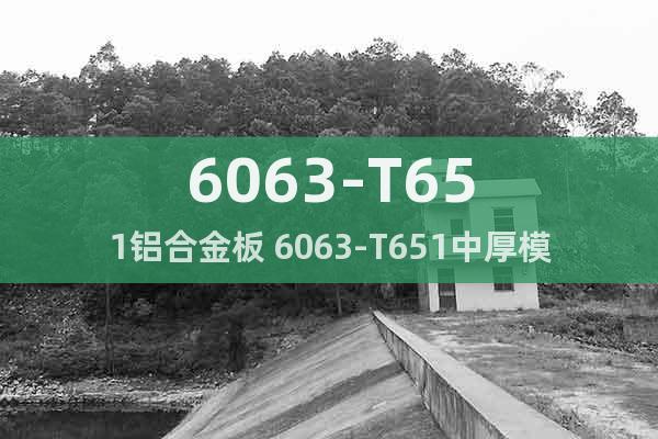 6063-T651鋁合金板 6063-T651中厚模具鋁板