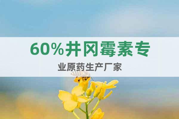 60%井岡霉素專業(yè)原藥生產(chǎn)廠家