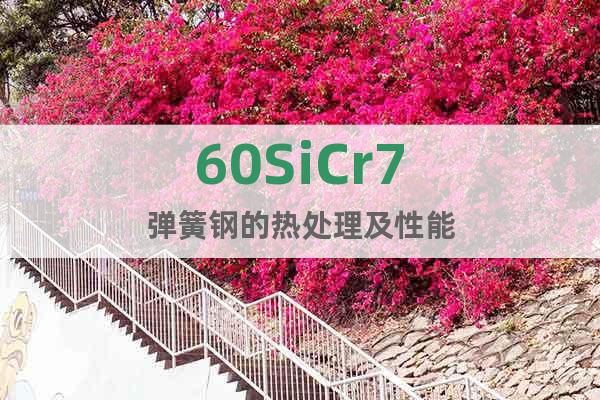 60SiCr7	彈簧鋼的熱處理及性能
