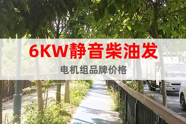 6KW靜音柴油發(fā)電機組品牌價格