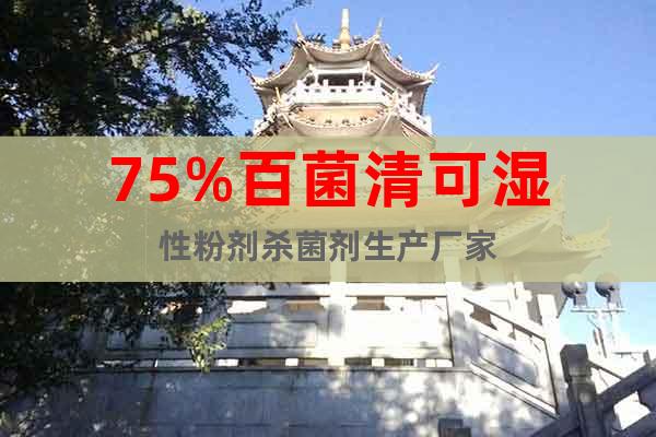 75%百菌清可濕性粉劑專業(yè)殺菌劑生產(chǎn)廠家