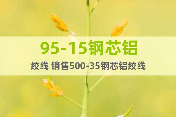 95-15鋼芯鋁絞線 銷售500-35鋼芯鋁絞線