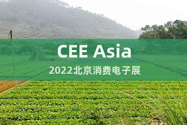 CEE Asia 2022北京消费电子展