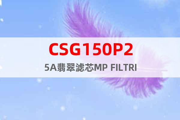 CSG150P25A翡翠滤芯MP FILTRI