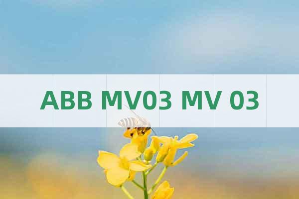 ABB MV03 MV 03