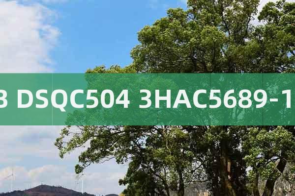 ABB?DSQC504?3HAC5689-1/03?