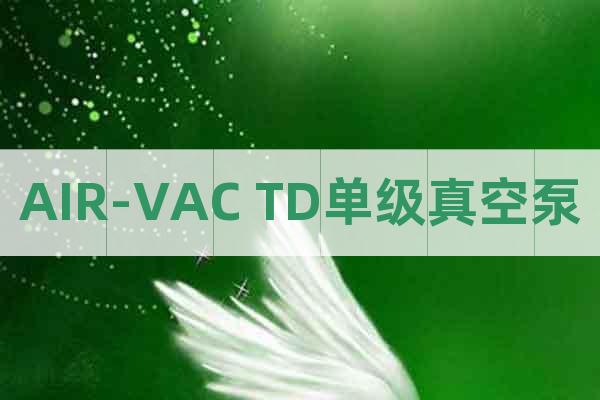 AIR-VAC TD单级真空泵