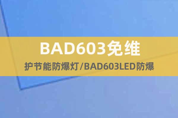 BAD603免维护节能防爆灯/BAD603LED防爆灯