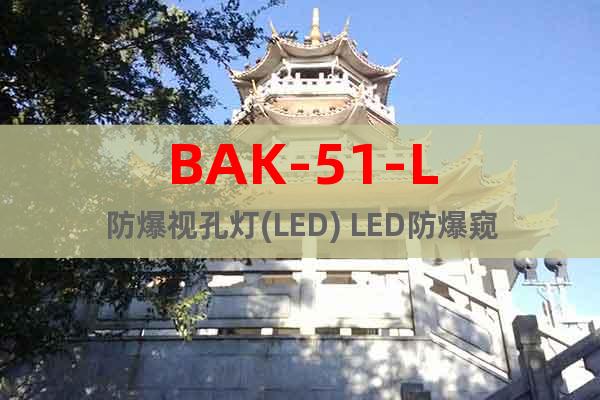 BAK-51-L防爆视孔灯(LED) 	LED防爆窥视孔灯