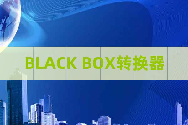 BLACK BOX轉(zhuǎn)換器