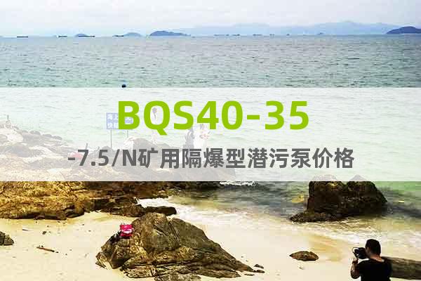 BQS40-35-7.5/N矿用隔爆型潜污泵价格