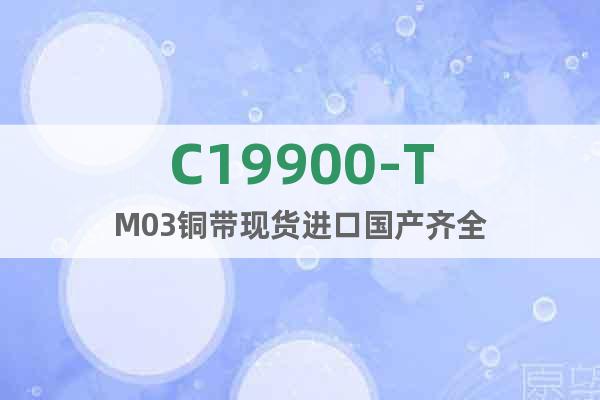 C19900-TM03铜带现货进口国产齐全