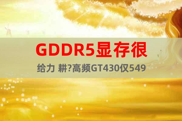 GDDR5显存很给力 耕?高频GT430仅549