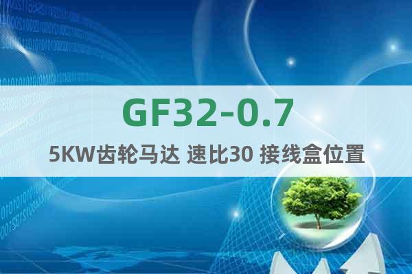 GF32-0.75KW齒輪馬達(dá) 速比30 接線盒位置C1