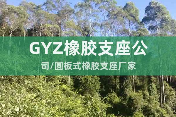 GYZ橡胶支座公司/圆板式橡胶支座厂家