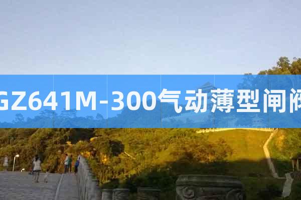 GZ641M-300氣動薄型閘閥