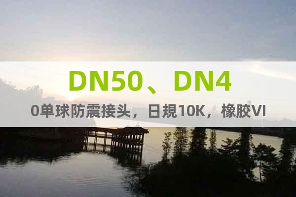 DN50、DN40单球防震接头，日規10K，橡胶VITON