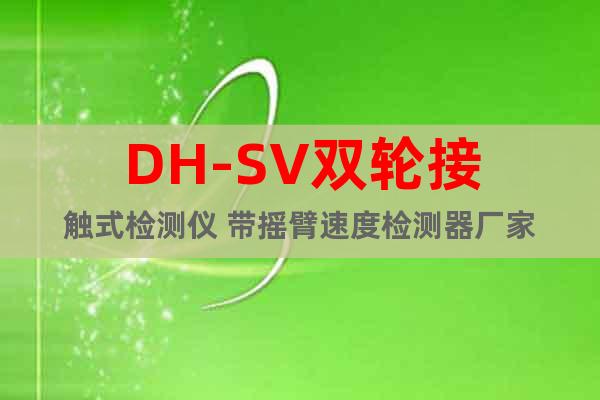 DH-SV双轮接触式检测仪 带摇臂速度检测器厂家