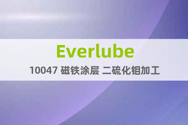 Everlube10047 磁铁涂层 二硫化钼加工