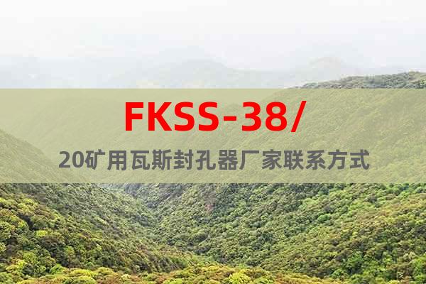 FKSS-38/20礦用瓦斯封孔器廠家聯(lián)系方式