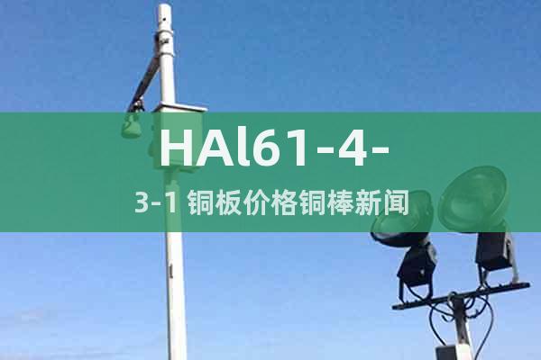 HAl61-4-3-1 銅板價(jià)格銅棒新聞