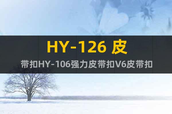 HY-126 皮带扣HY-106强力皮带扣V6皮带扣