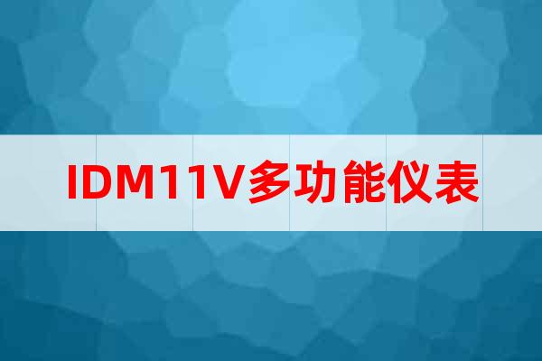 IDM11V多功能儀表