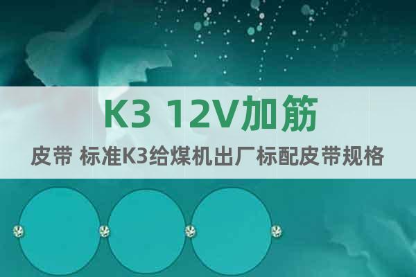 K3 12V加筋皮帶 標(biāo)準(zhǔn)K3給煤機(jī)出廠標(biāo)配皮帶規(guī)格