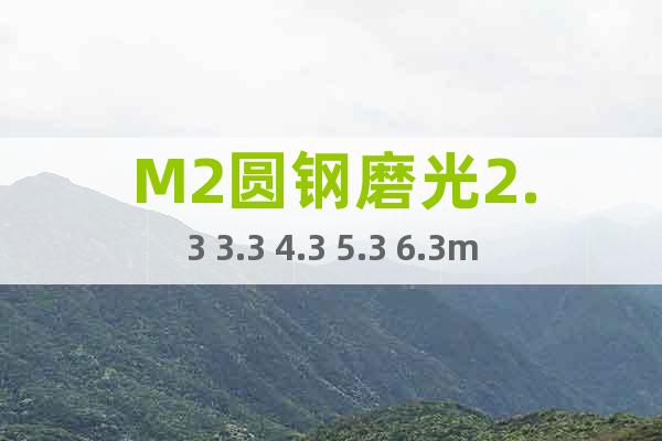 M2圓鋼磨光2.3 3.3 4.3 5.3 6.3mm