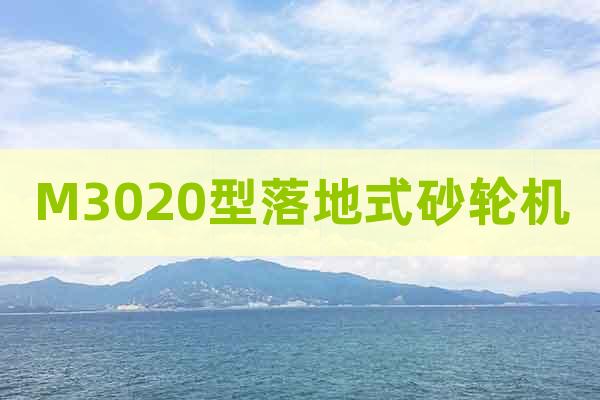 M3020型落地式砂輪機(jī)