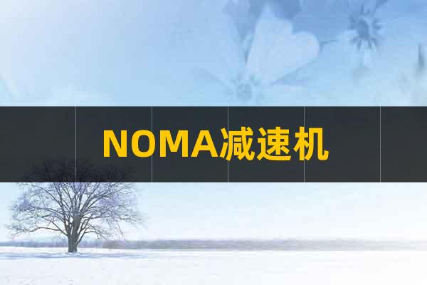 NOMA減速機