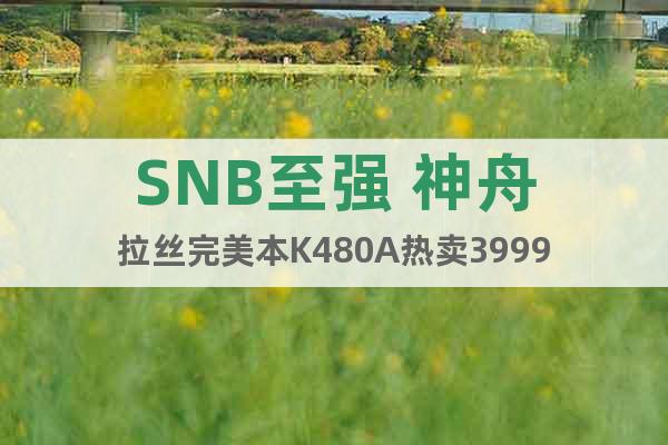 SNB至强 神舟拉丝完美本K480A热卖3999