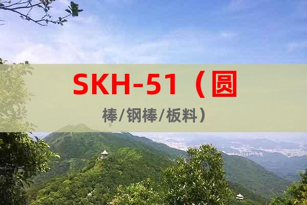 SKH-51（圆棒/钢棒/板料）