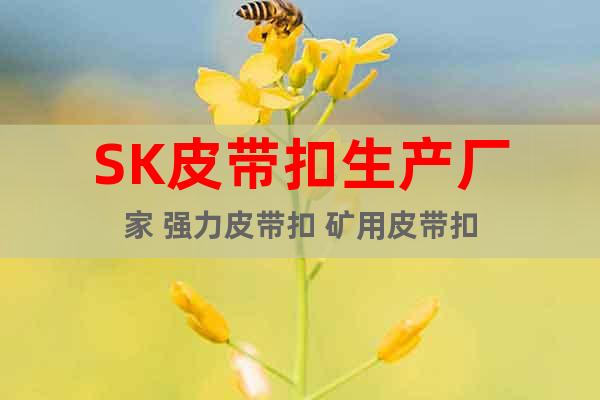 SK皮帶扣生產(chǎn)廠家 強力皮帶扣 礦用皮帶扣