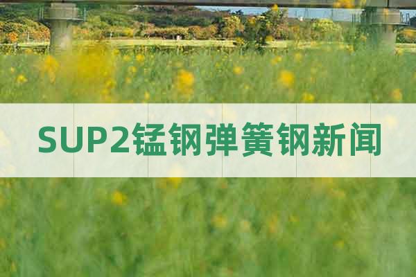 SUP2錳鋼彈簧鋼新聞