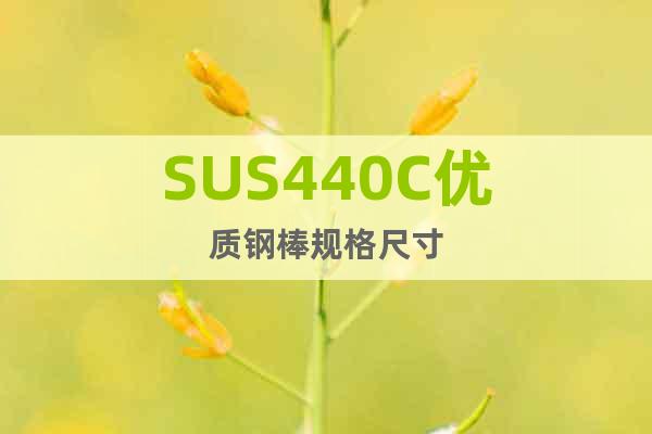 SUS440C优质钢棒规格尺寸
