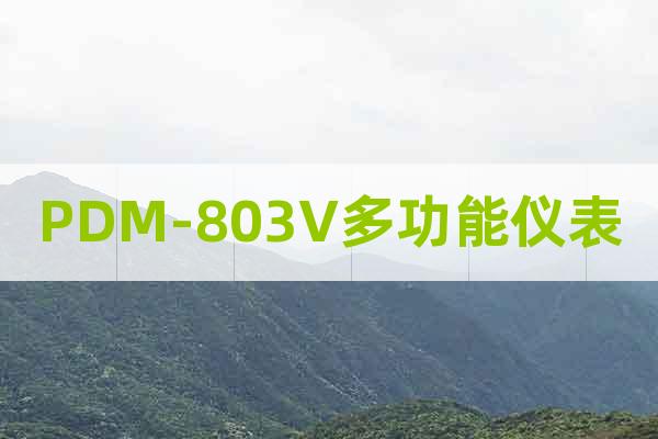 PDM-803V多功能儀表