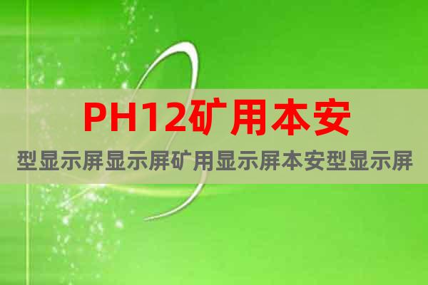 PH12礦用本安型顯示屏顯示屏礦用顯示屏本安型顯示屏 雞腿