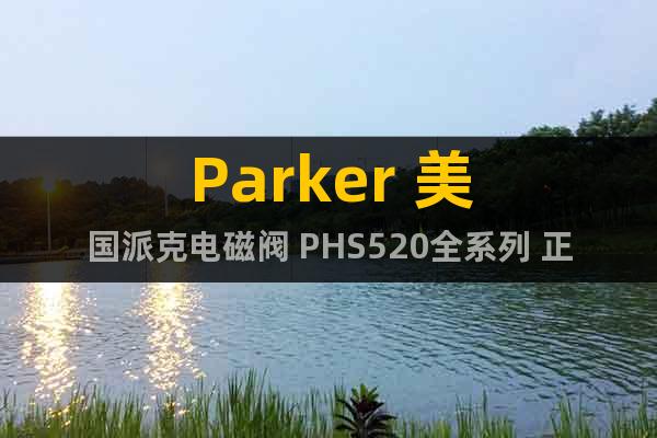 Parker 美国派克电磁阀 PHS520全系列 正品销售中