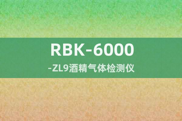 RBK-6000-ZL9酒精氣體檢測儀