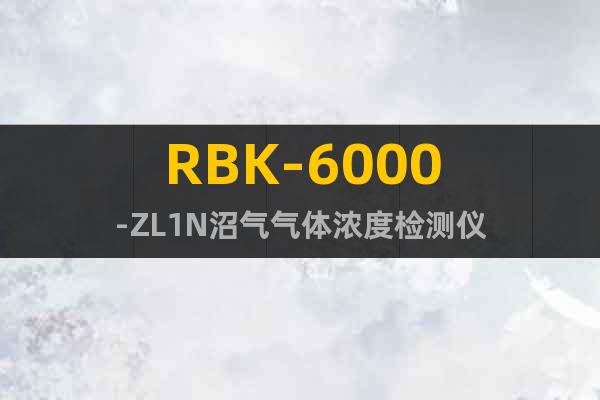 RBK-6000-ZL1N沼氣氣體濃度檢測儀