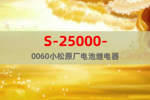 S-25000-0060小松原厂电池继电器