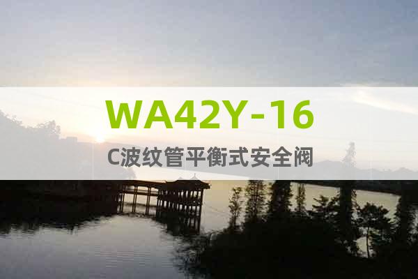 WA42Y-16C波紋管平衡式安全閥