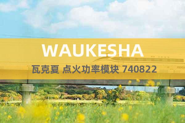WAUKESHA 瓦克夏 點(diǎn)火功率模塊 740822A 現(xiàn)貨