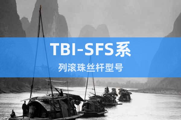 TBI-SFS系列滚珠丝杆型号