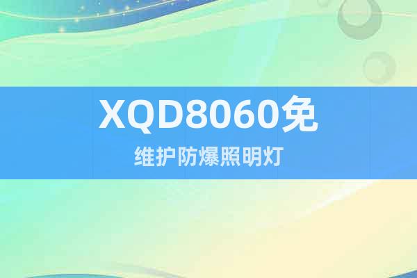 XQD8060免维护防爆照明灯