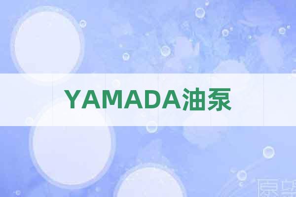 YAMADA油泵